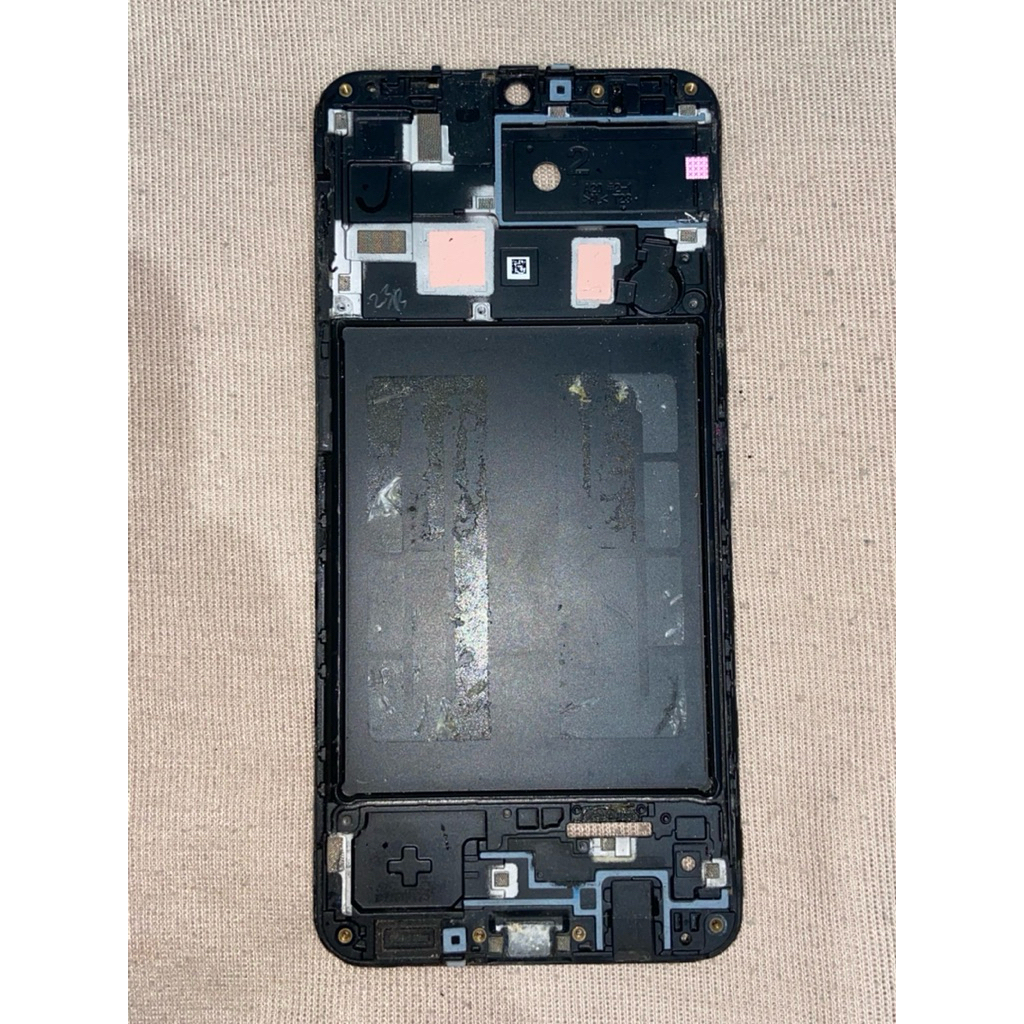 Original Frame Lcd - Samsung A20 - Midle / Tatakan Lcd - Ori Copotan / Cabutan