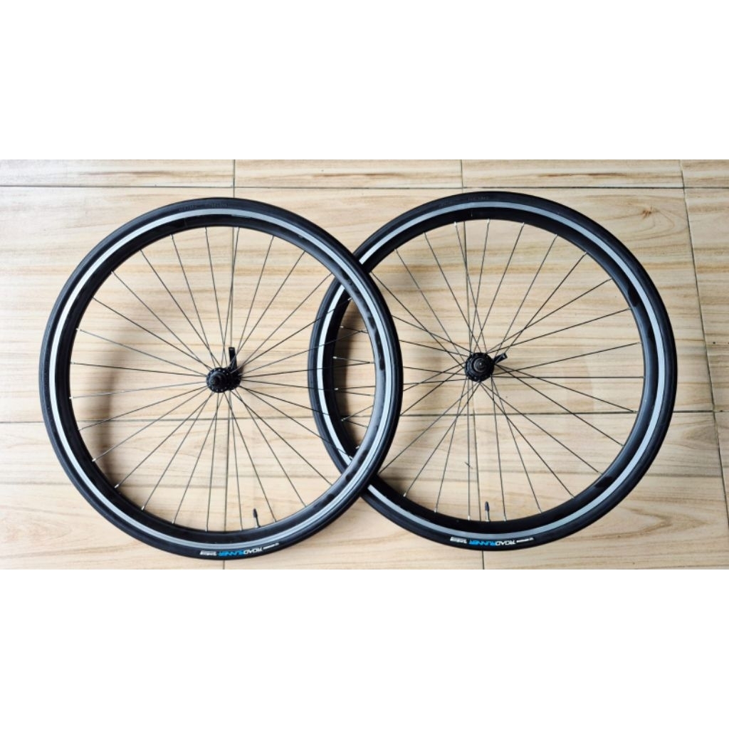 Wheelset Sepeda 700C" Copotan Polygon Pelor Brakeline 28 Hole Original Second Mulus Like New