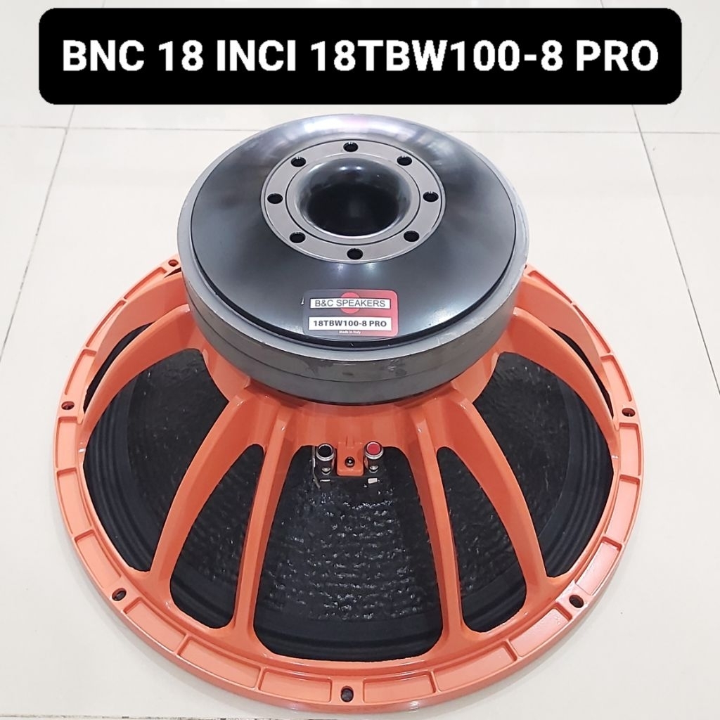 B&C Speaker 18 Inci 18TBW100-8 PRO Subwoofer Voice Coil 4 Inci Double Magnet BNC 18TBW100 PRO
