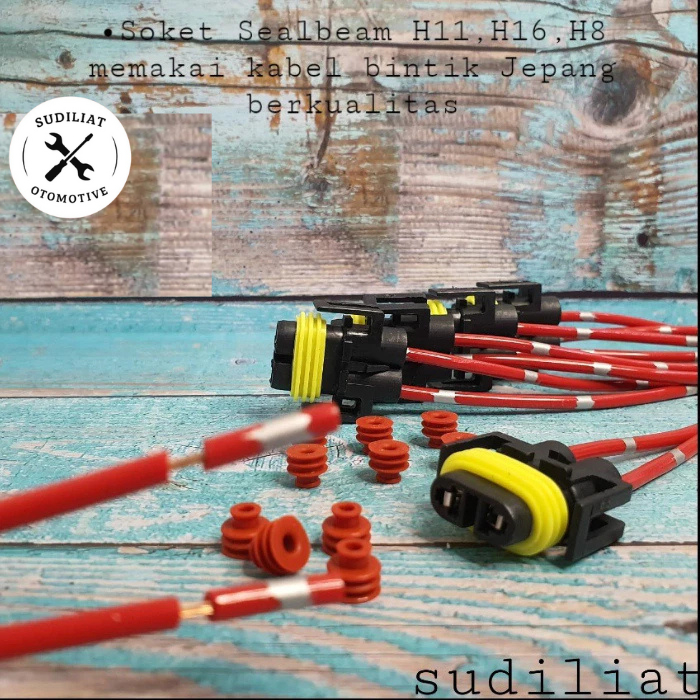 SOKET SEALBEAM/LAMPU KABUT/LAMPU FOGLAM H11,H16,H8 UNIVERSAL