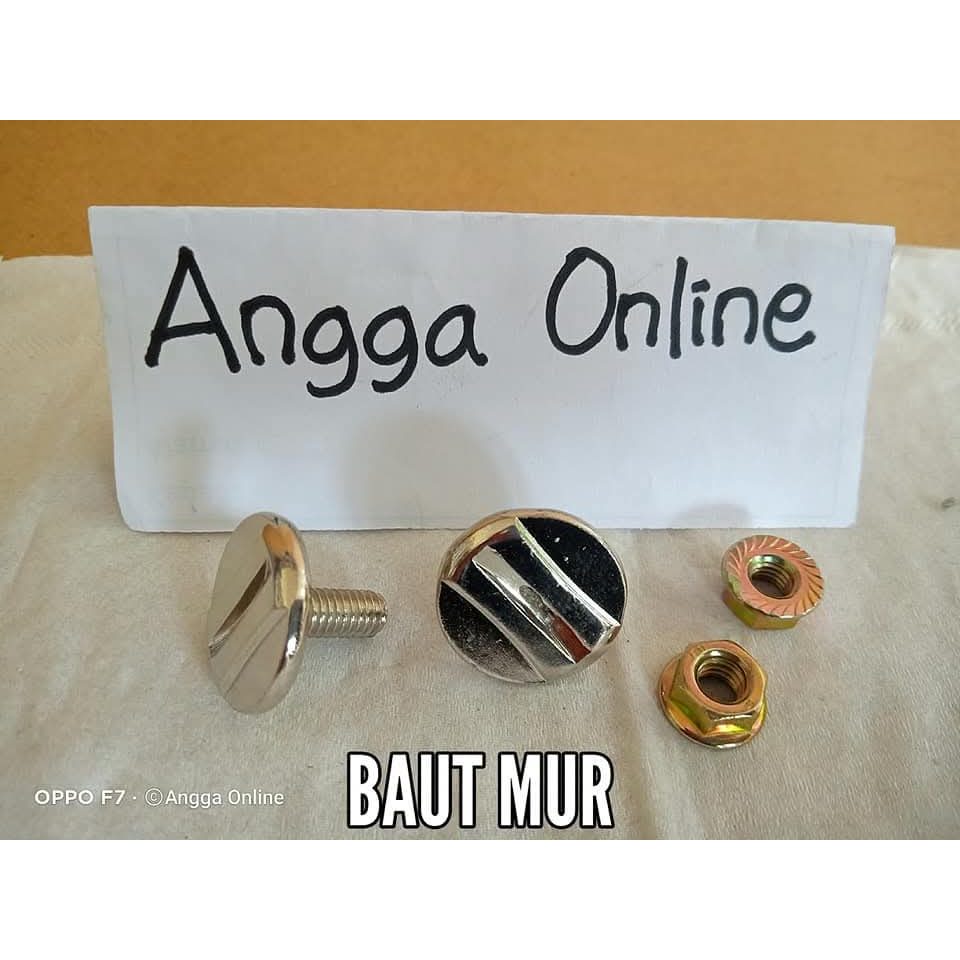 Baut Helm + Mur Helm, INK, KYT, MDS, BAUT JENGKOL.