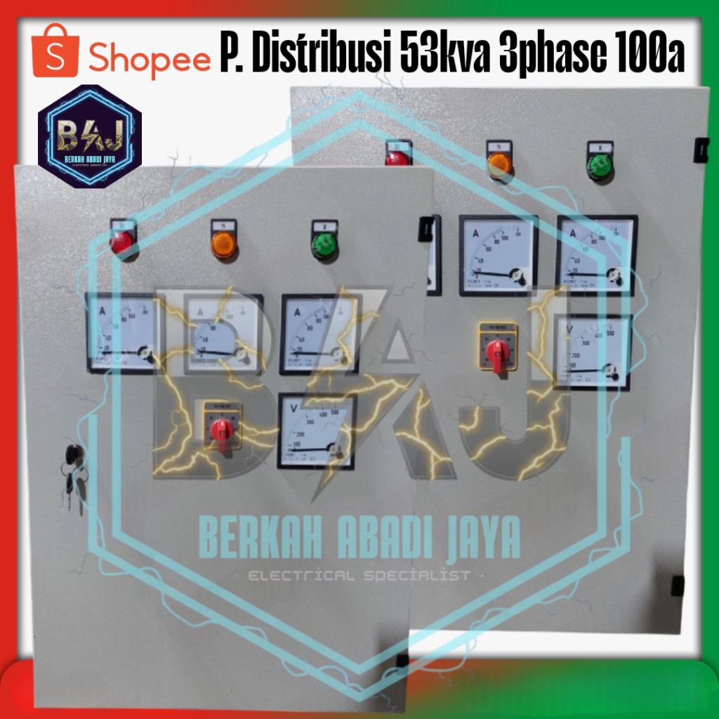panel distribusi 3phase 100a panel pembagi panel sdp panel MDP panel 3phase 100amper