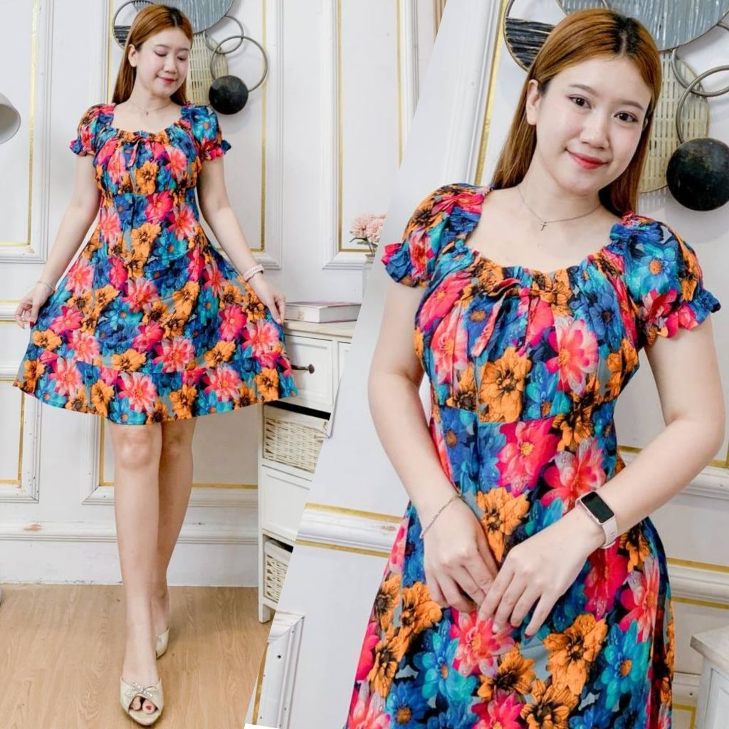 daster bali jumbo pendek Queena ld 120