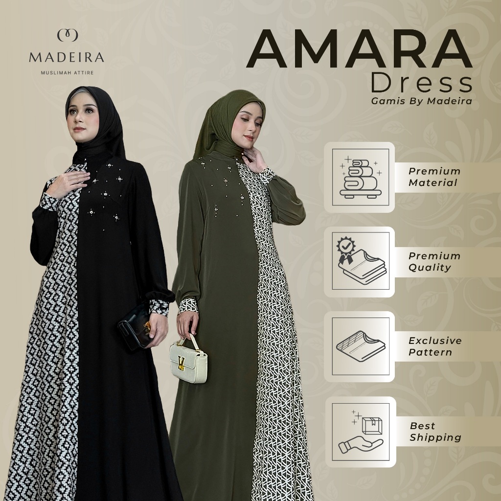 Gamis Mewah Elegan - Madeira - Amara Dress