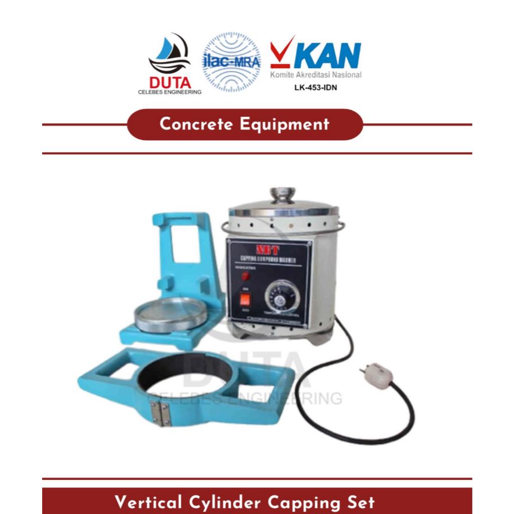 Vertical Cylinder Capping Set STOCK-870B Presisi ASTM C-617 Aluminium 150mm