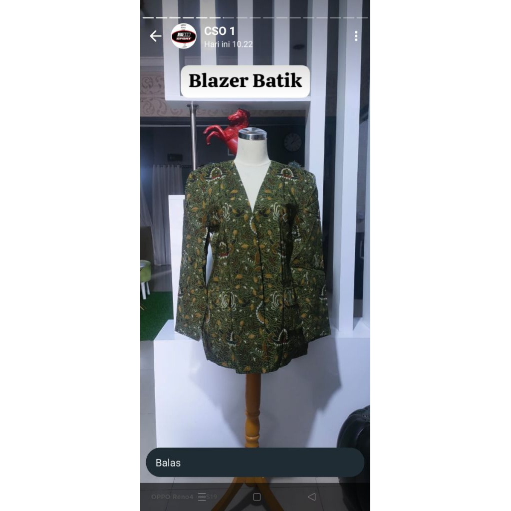 BLAZER BATIK PERSIT