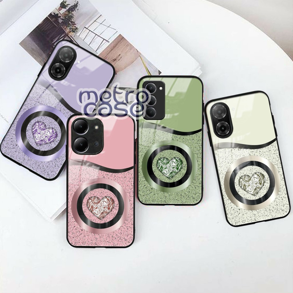 Softcase Glass Kaca Kilau Xiaomi REDMI NOTE 15 14 POCO M8 M6 15 PRO 14 PRO A5 15T F6 15C 14C - G96