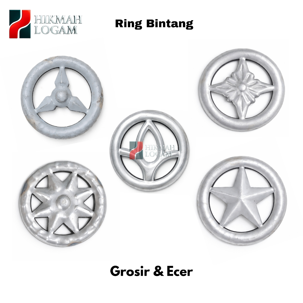 HL - Aksesoris pagar Ring bintang | ornamen pagar