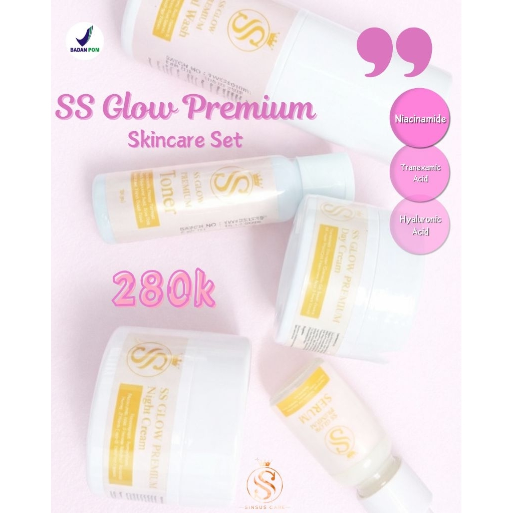 SS Glow Premium BPOM - Skincare Set | Hasil Maksimal