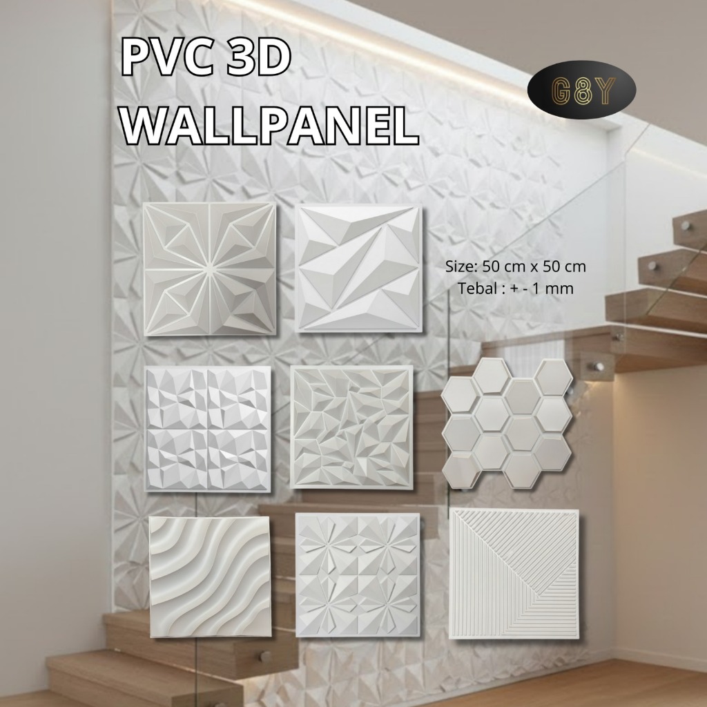 3D Pvc Wallpanel/Wallpaper panel dinding/Wallpaper 3D