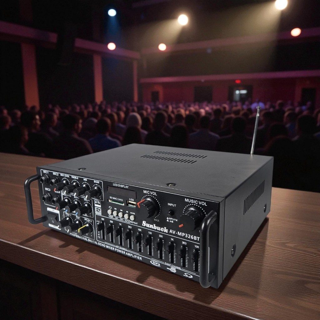 PROMO Bluetooth EQ Amplifier Karaoke Mixer Audio FM TERMURAH