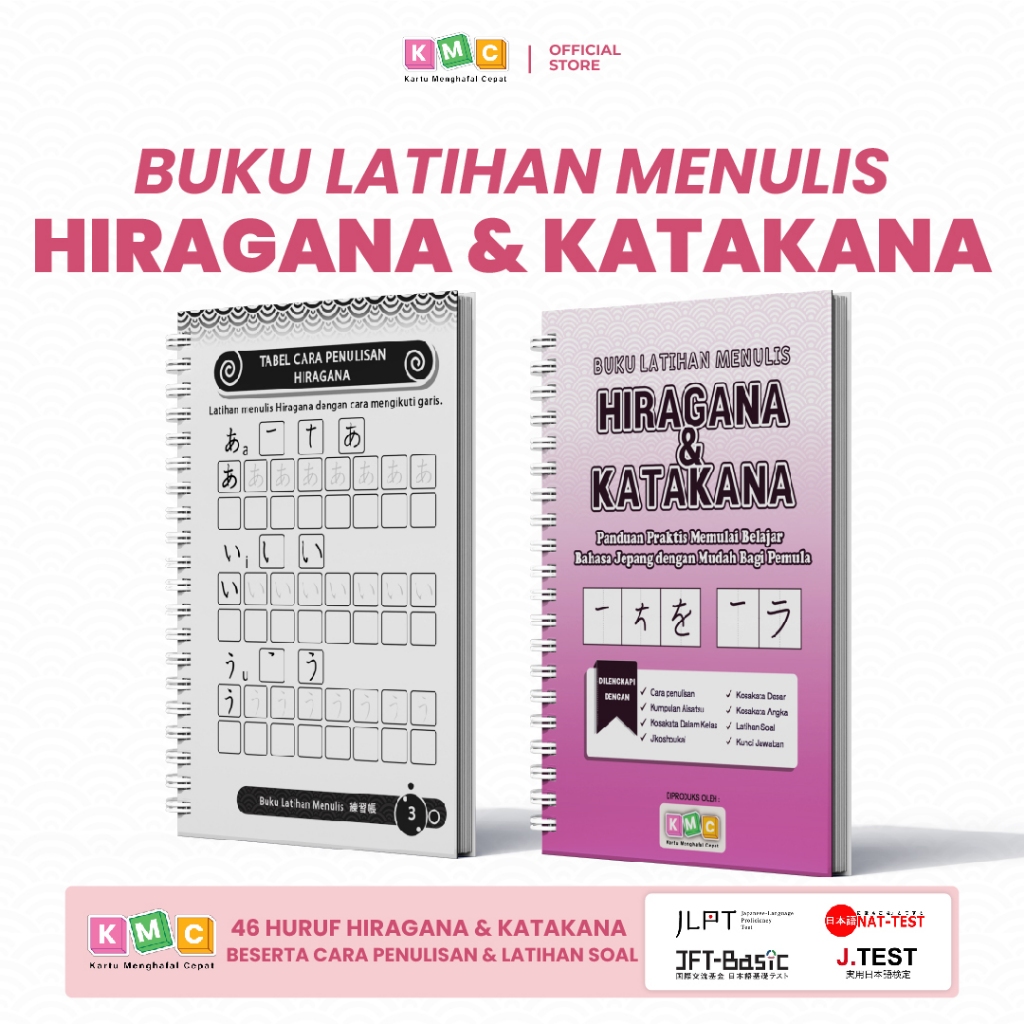 Buku Latihan Menulis Hiragana & Katakana