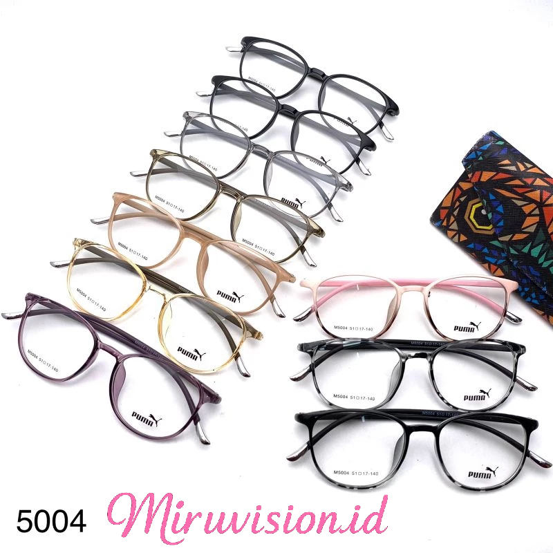 Kacamata MIRU Frame 5004 Kacamata Bulat Classic Premium Unisex
