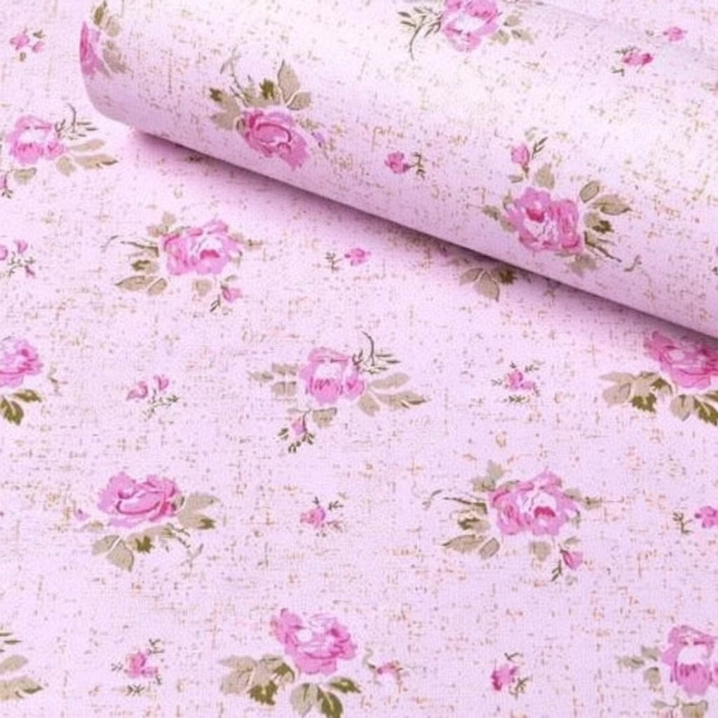 Wallpaper Dinding Sticker Shabby Pink