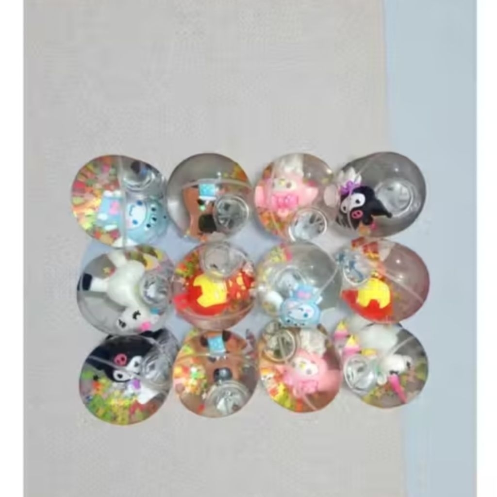 BOLA BEKEL LAMPU KARAKTER SUPER DUPER GLITTER BALL