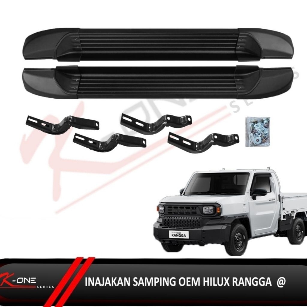 FOOTSTEP/INJAKAN SAMPING MOBIL HILUX RANGGA ALL TYPE MODEL OEM WARNA HITAM
