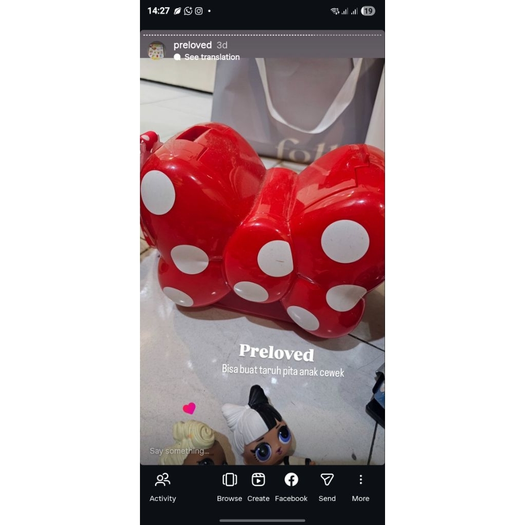 preloved tas popcorn bucket tokyo disneyland