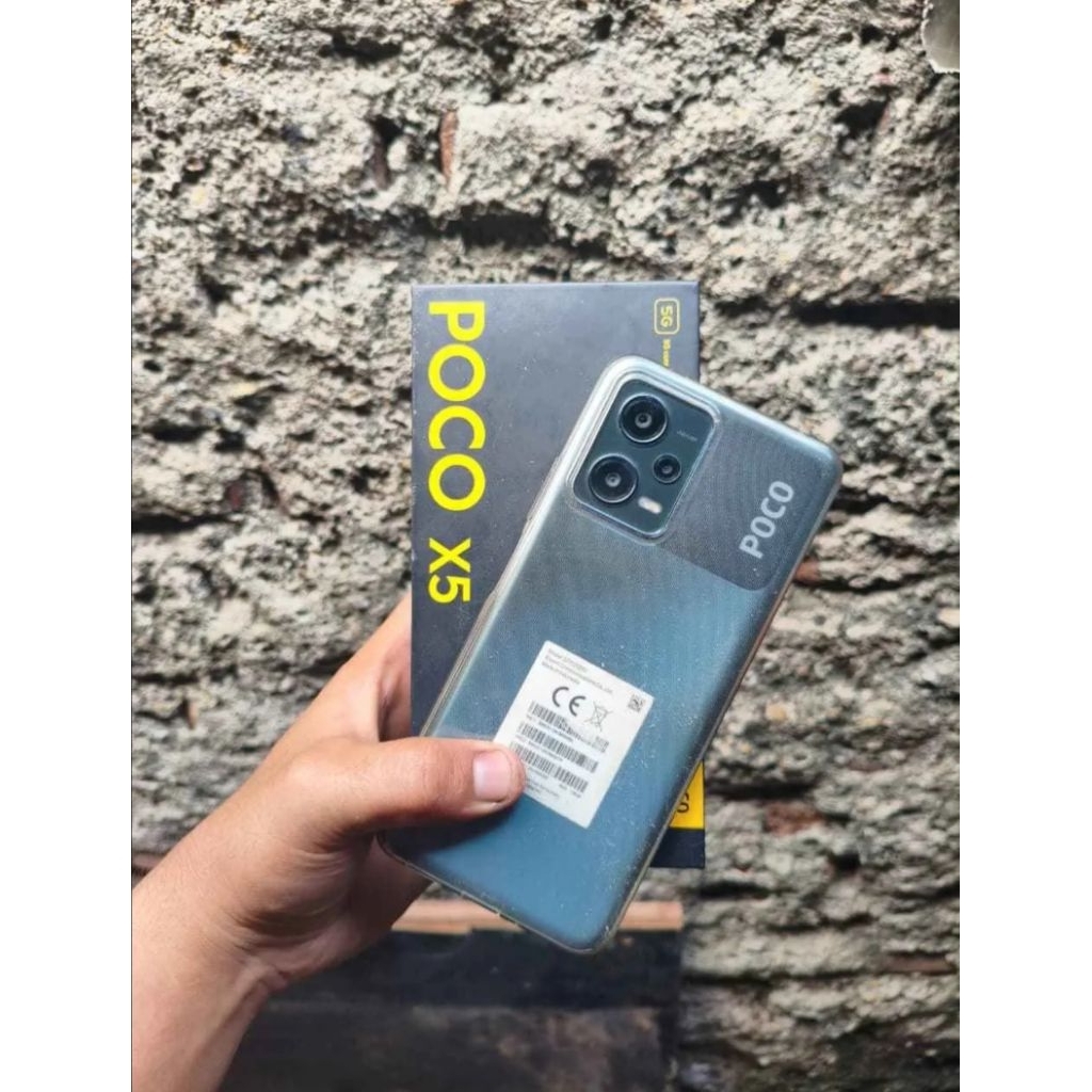 Poco x5 5g ram 8/256gb bekas fullset