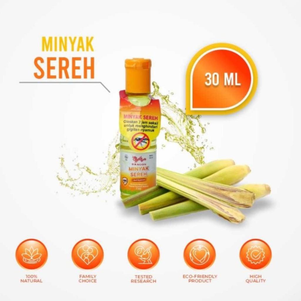 MINYAK SEREH DRAGON 30 ML / CAP DRAGON MINYAK SEREH 30 ML
