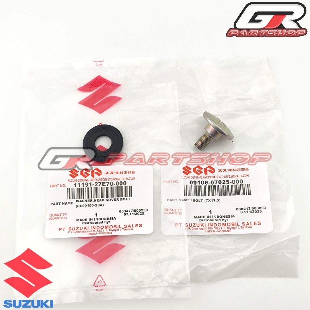 SEAL + BAUT COVER HEAD SATRIA FU KARBU SATRIA FU FI INJEKSI RAIDER 150 ORIGINAL ASLI SUZUKI ORI SGP 
