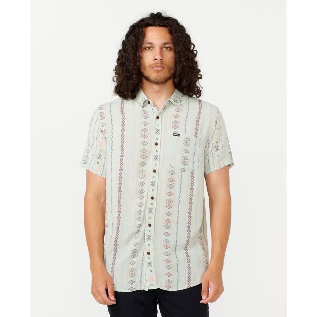 RIPCURL kemeja pantai hijau shirt NEW ORIGINAL 100%