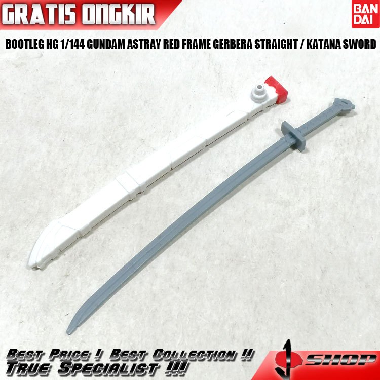 BOOTLEG HG 1/144 GUNDAM ASTRAY RED FRAME GERBERA STRAIGHT  KATANA SWORD BTLG39