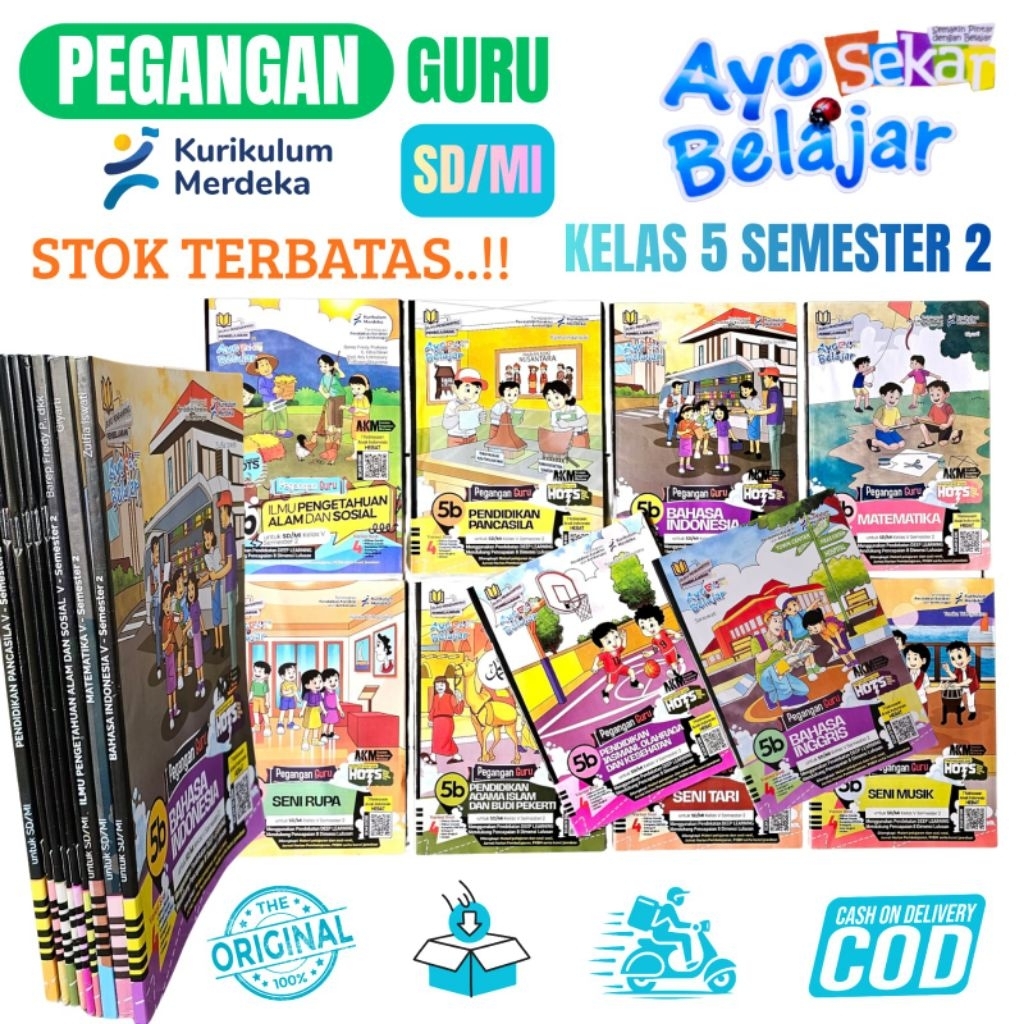 Buku Pegangan Guru (KunciJawaban dan Pembahasan) LKS SEKAR AYO Belajar Kelas 5 Semester 2 Griya Pust
