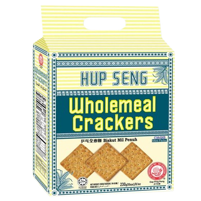 HUP SENG WHOLEMEAL CRACKERS 230G 9556085304904