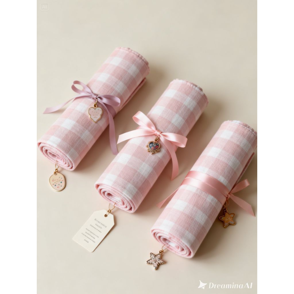 Kain cele pink kotak besar