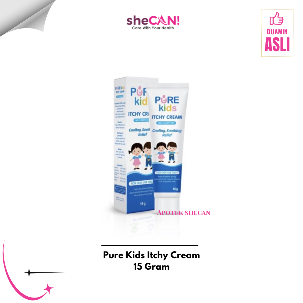 Pure Kids Itchy Cream 15 Gram Pereda Gatal dan Biang Keringat Anak