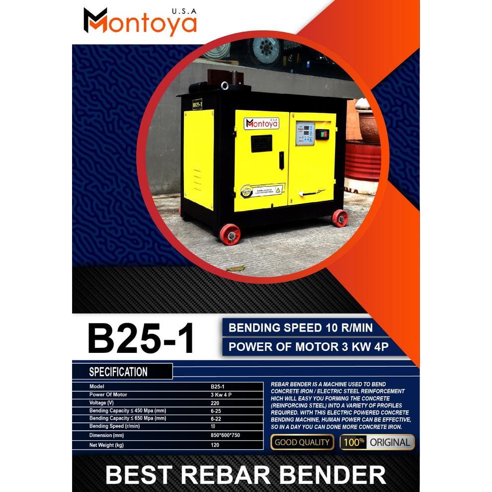 Bar Bender Montoya BB25-1 Bending 4 - 25 mm 3000 Watt