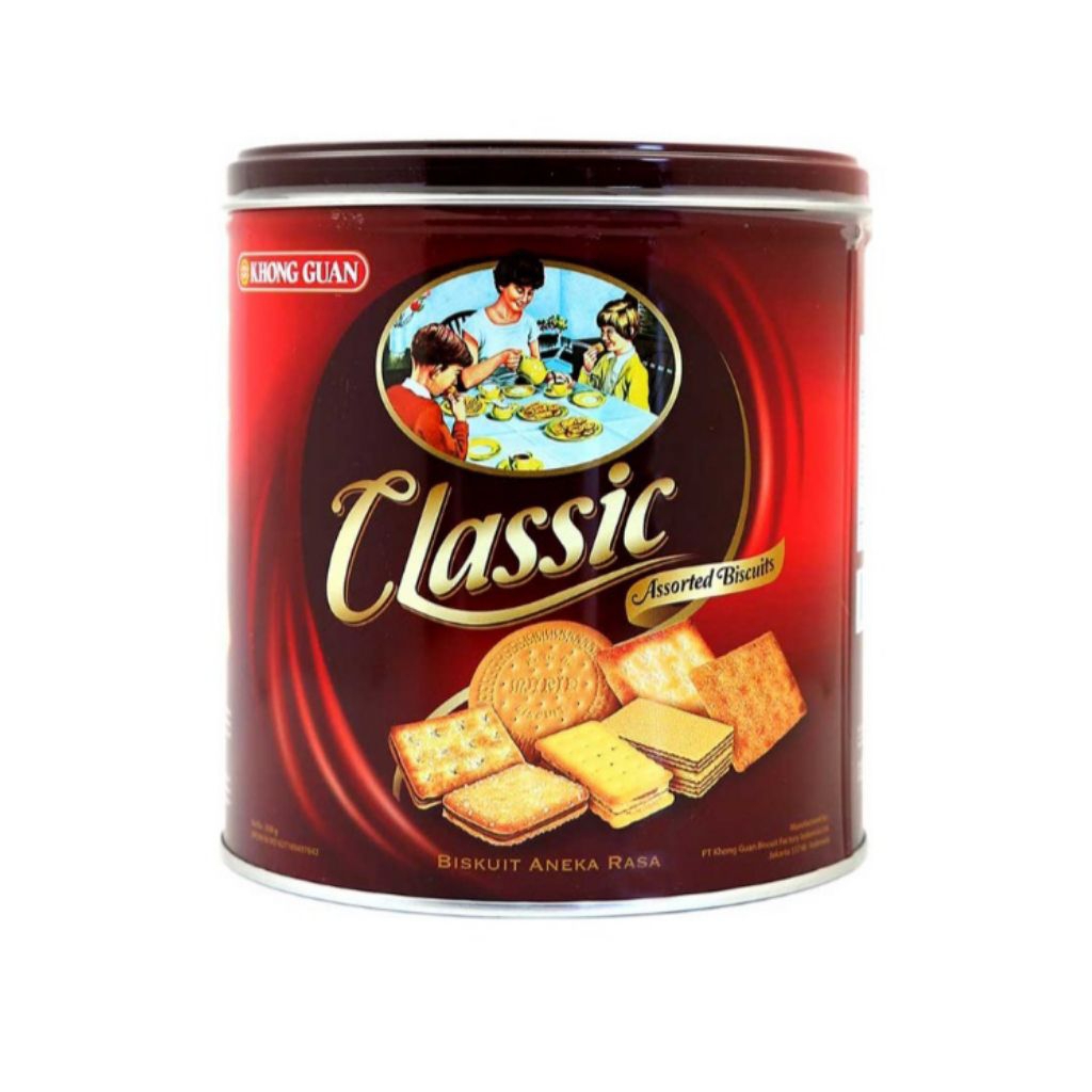 khong Guan classic biskuit assorted kaleng 250gr