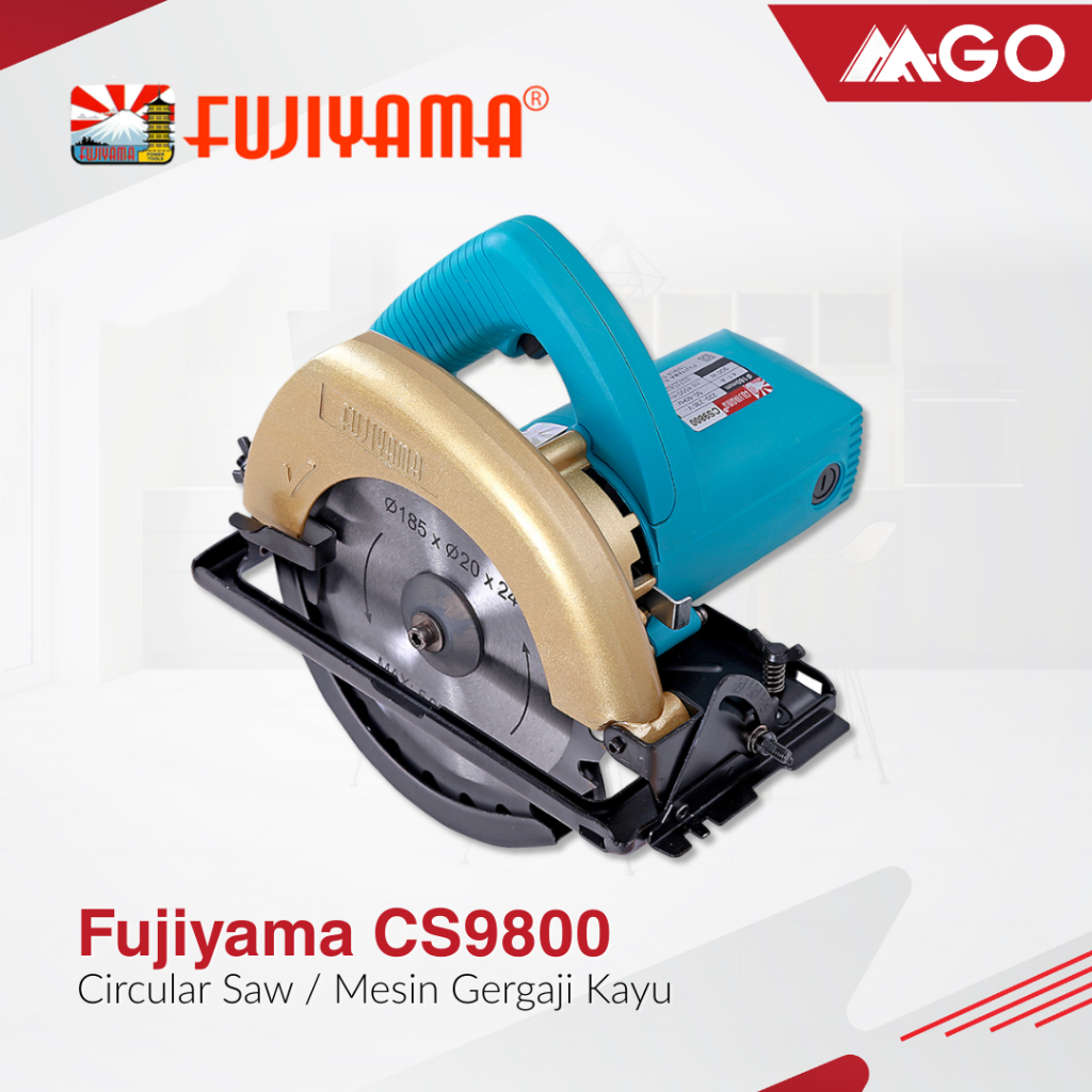 Circular Saw / Mesin Gergaji Pemotong Kayu 7" Inch (180mm) FUJIYAMA CS 9800