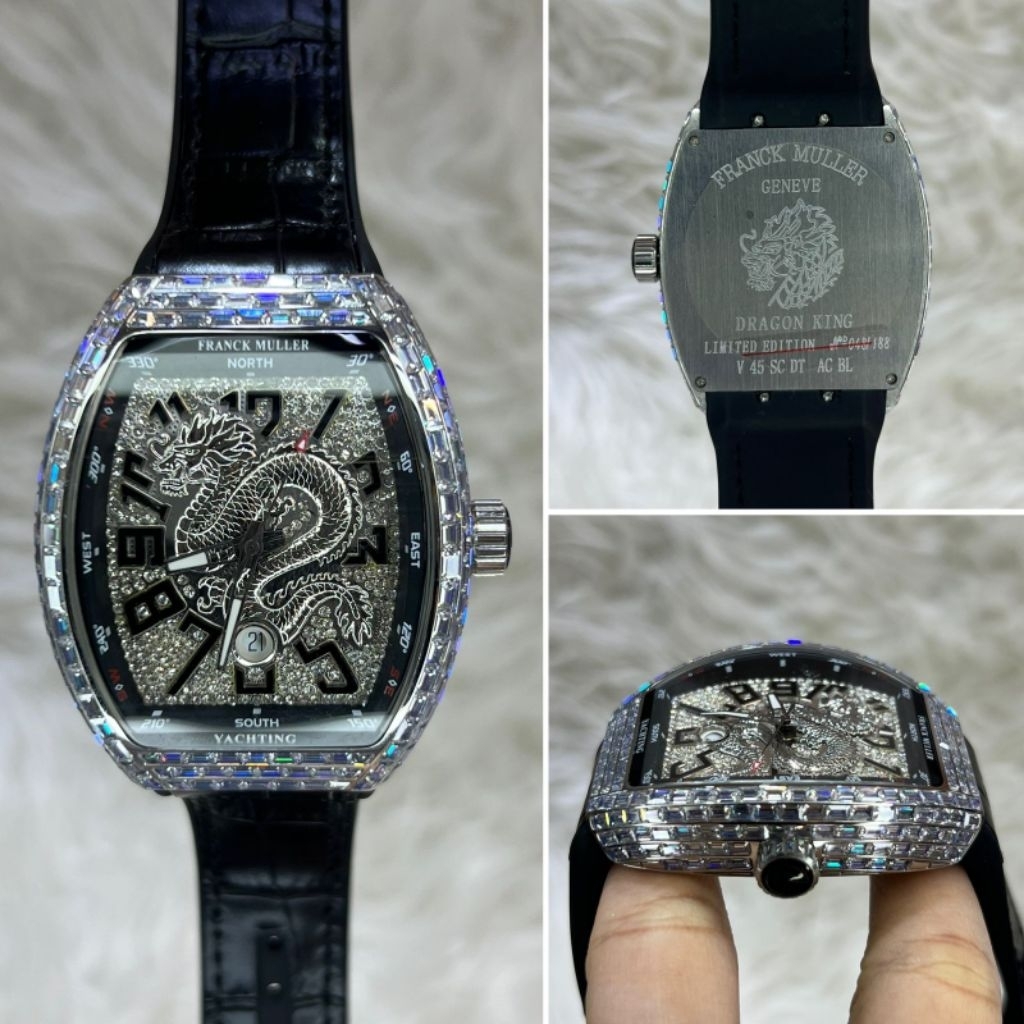 Jam tangan pria FrankMuller Automatic 45mm Dragon King Yachting Swiss ETA