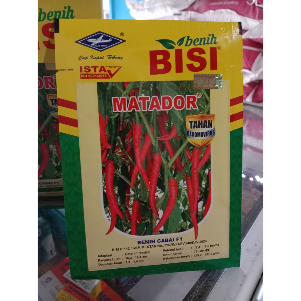 BENIH CABE MERAH BESAR HIBRIDA F1 MATADOR ISI 2250 BIJI