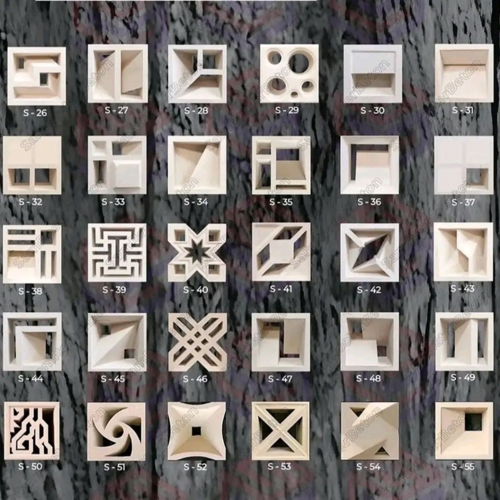 Roster/Loster putih minimalis/Roster minimalis beton/