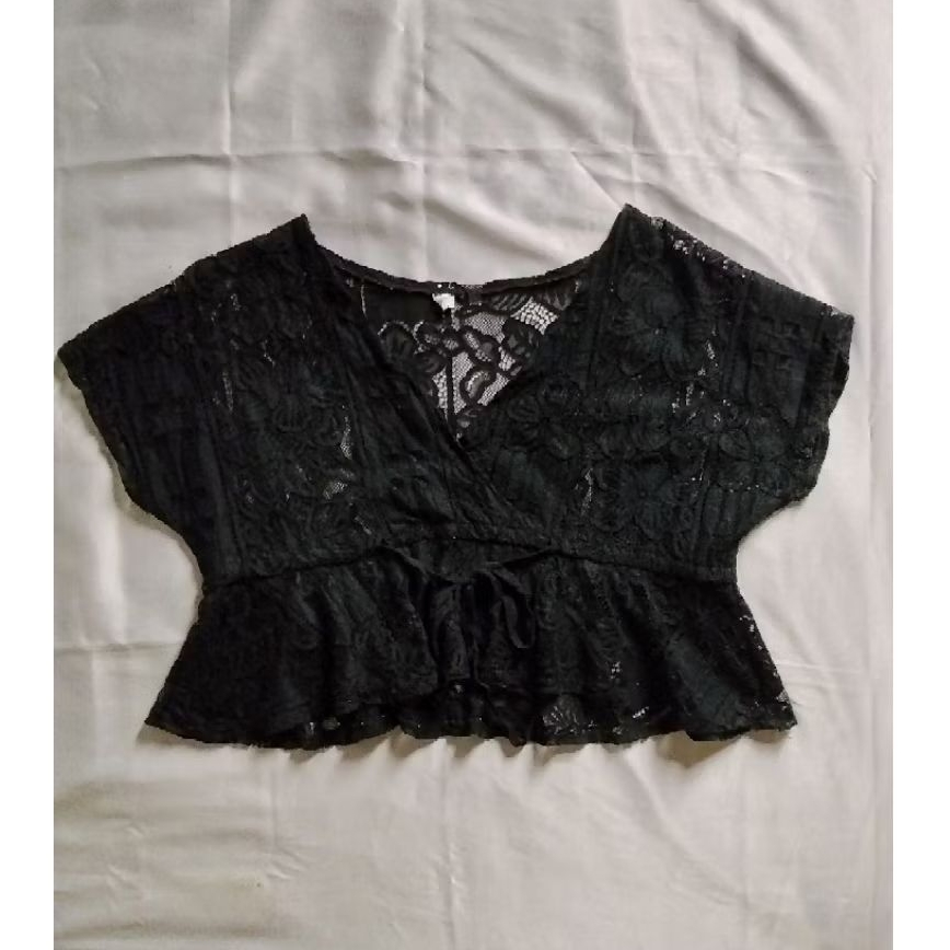 Pl Lace Top | Outer Brokat | Kimono | Peplum Top