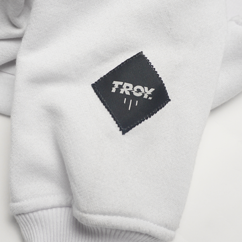 Troy Company Hoodie White Deer Statue - Hoodie Pria Hoodie Putih KHD 2724