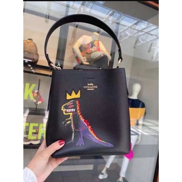 Tas Selempang Wanita 6073 Small Town Bucket Bag X Basquiat