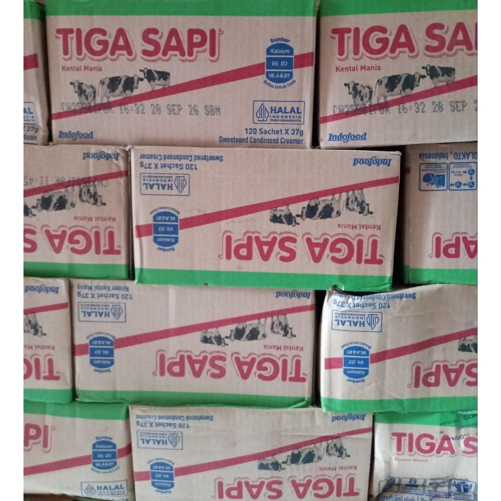 Susu Tiga Sapi Sachet 1 Dus isi 120 Sachet