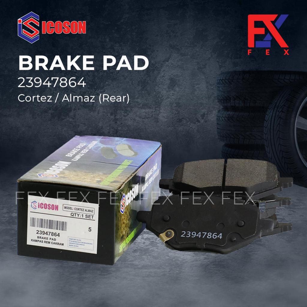 ICOSON Brake Pad (Kampas Rem) Belakang WULING CORTEZ / ALMAZ REAR