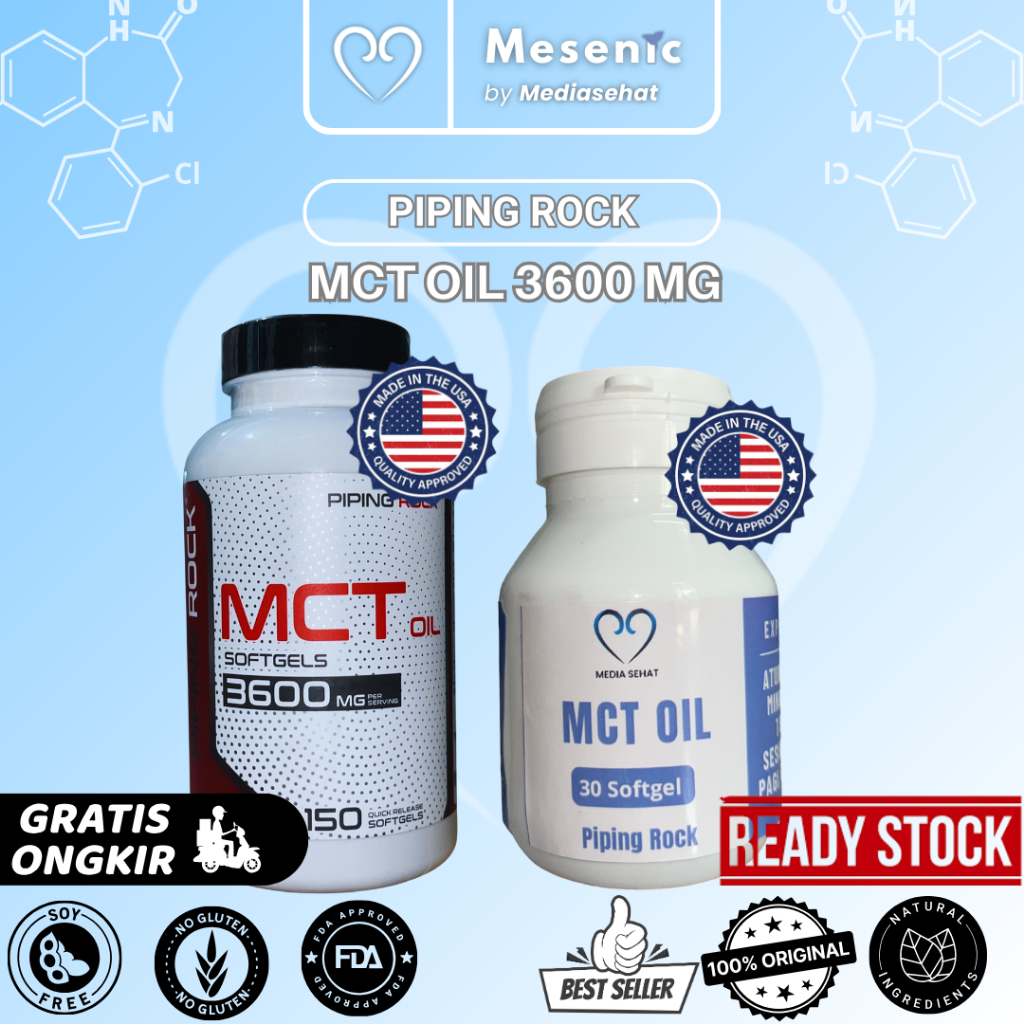 Vitamin/Multivitamin/Suplemen Piping Rock MCT Oil 3600mg