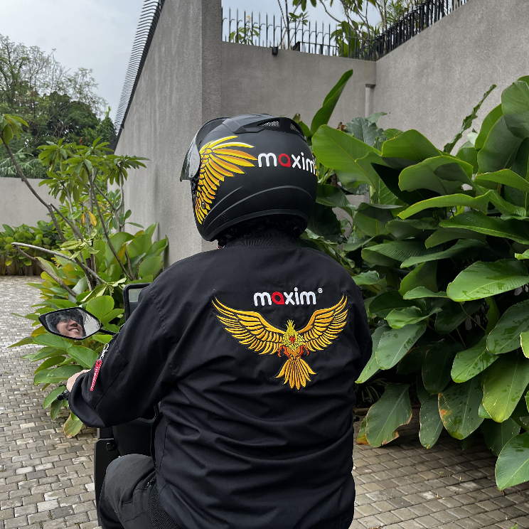 MAXIM - Garuda Set Helm dan Jaket (Maxim - Transportasi Online)