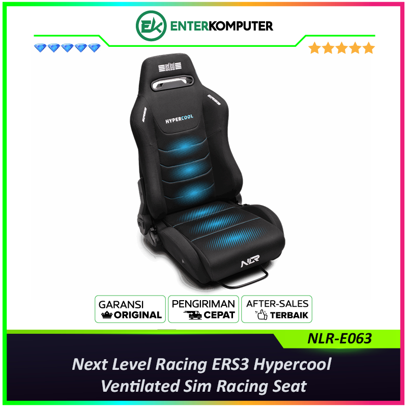 Next Level Racing ERS3 Hypercool Ventilated Sim Racing Seat - NLR-E063