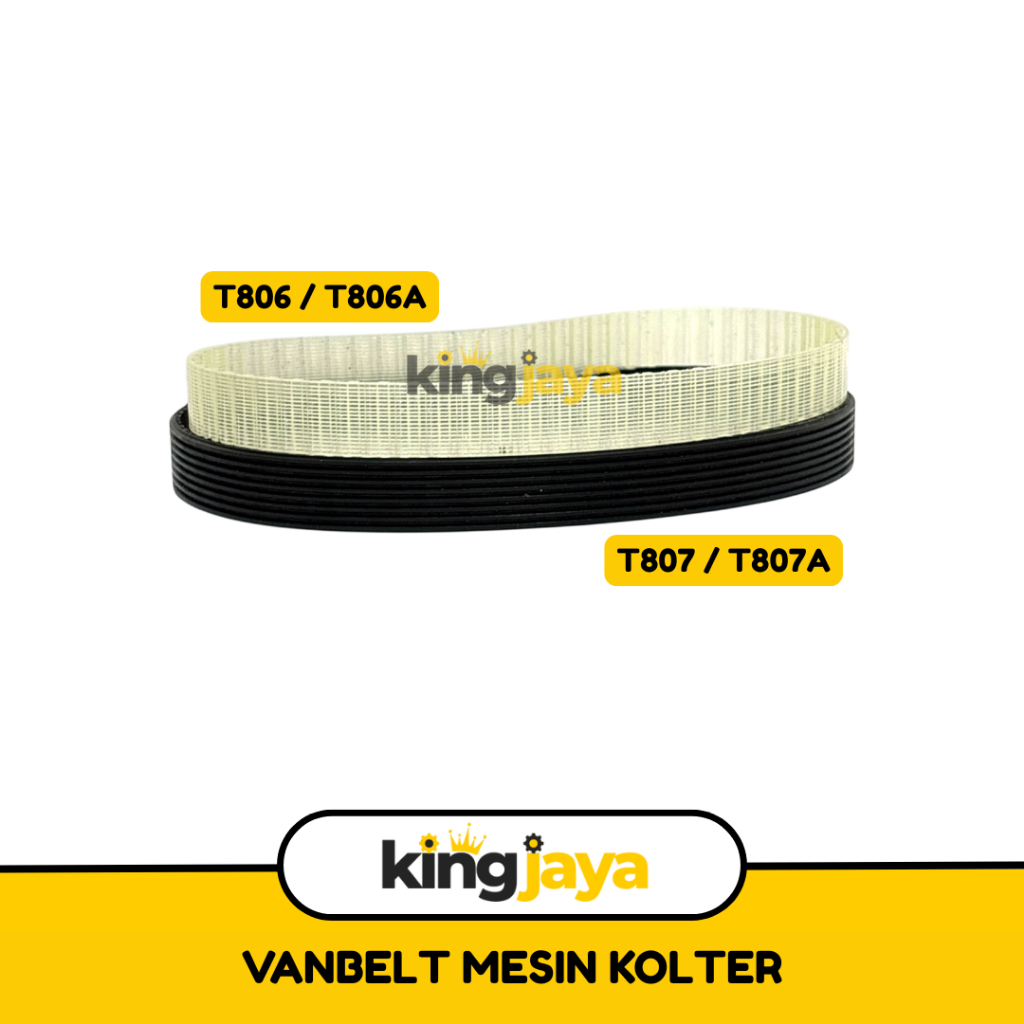 Vanbelt Mesin Kolter T806 T807 / Vbelt Mesin Korter / Tali Van Belt T806A T807A