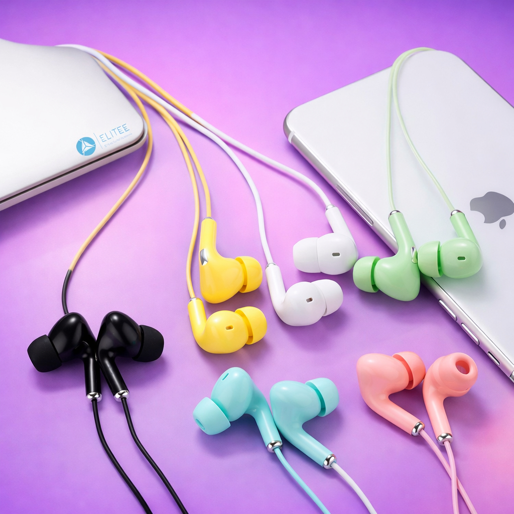 Earphone - Handsfree - Headset MACARON u-38 STEREO Music Built in Mic HF u38