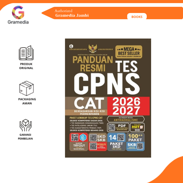 Gramedia Jambi - Buku CPNS 2026 PANDUAN RESMI TES CPNS CAT 2026/2027 RADITYA PANJI UMBARA & SAHDA HA