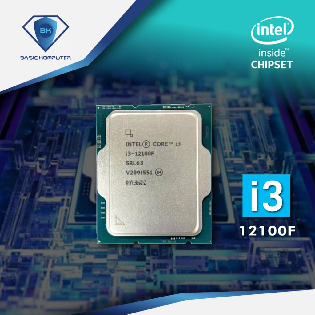 PROCESSOR INTEL CORE I3 12100F TRAY