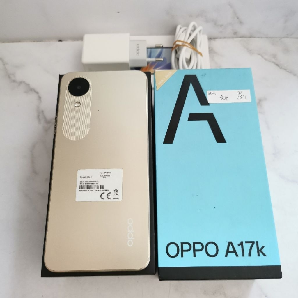 Oppo A17k ram 3GB 64GB Bekas - Garansi Resmi - second