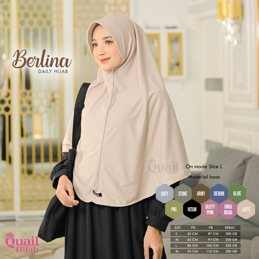 Quail Hijab - Berlina Hijab Anak Dan Dewasa Ori Quail Jilb